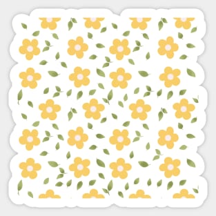 Yellow Flowers 2 Sticker